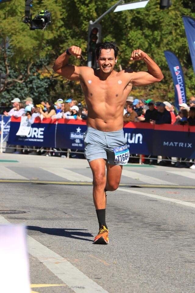 Marathon runner image