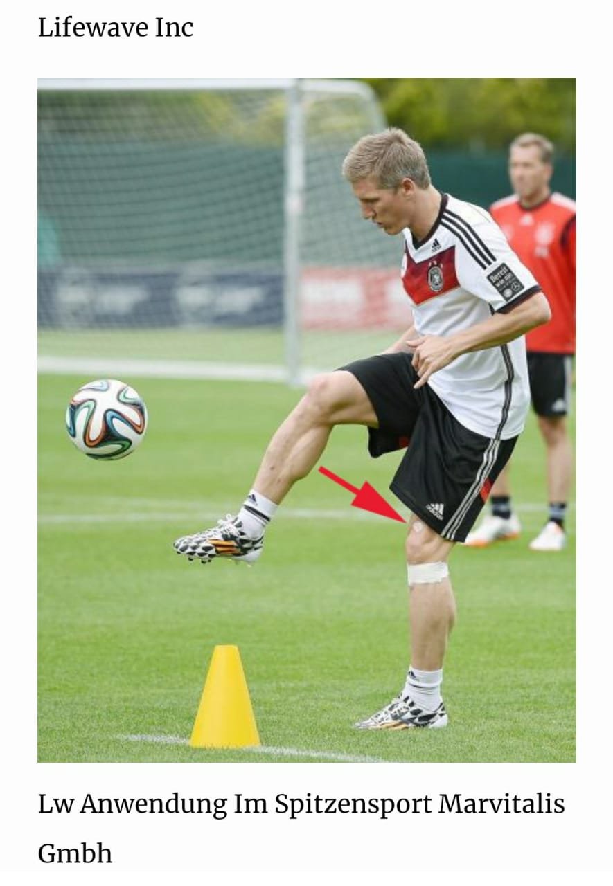Football player LifeWave sports image