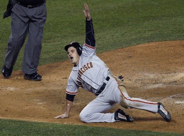 Baseball player sliding sports image